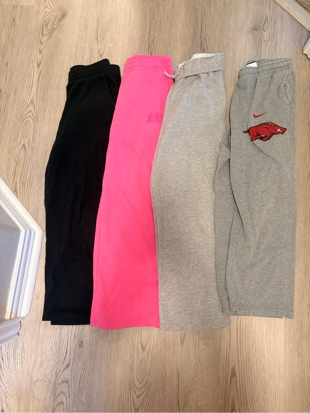 Kids Sweatpants Bundle - Black, Hot Pink, Light Gray - Multiple Brands